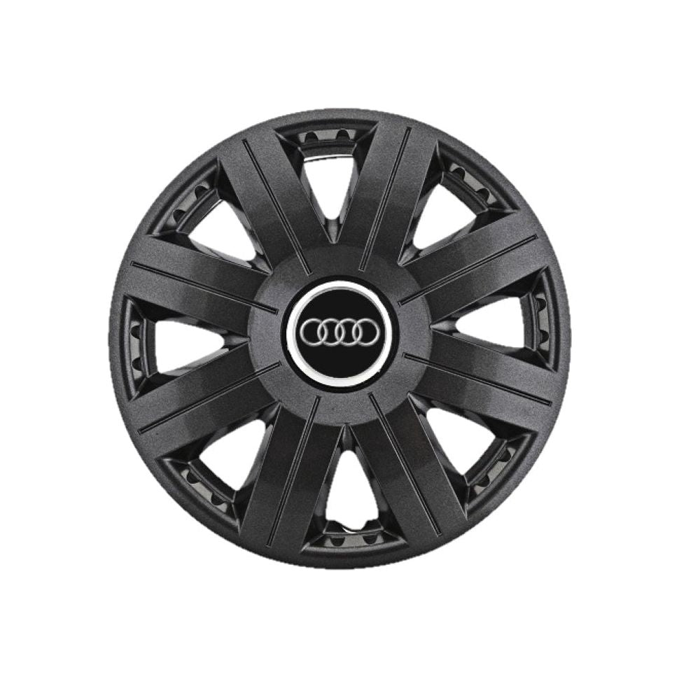 Set 4 capace roti Cosmos Negru R15, pentru gama auto Audi