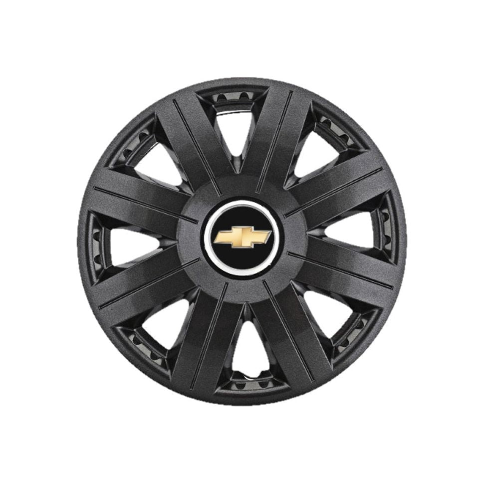 Set 4 capace roti Cosmos Negru R15, pentru gama auto Chevrolet