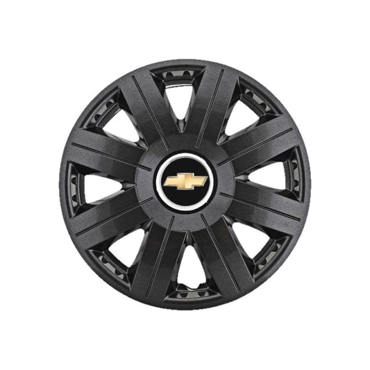 Set 4 capace roti Cosmos Negru R15, pentru gama auto Chevrolet
