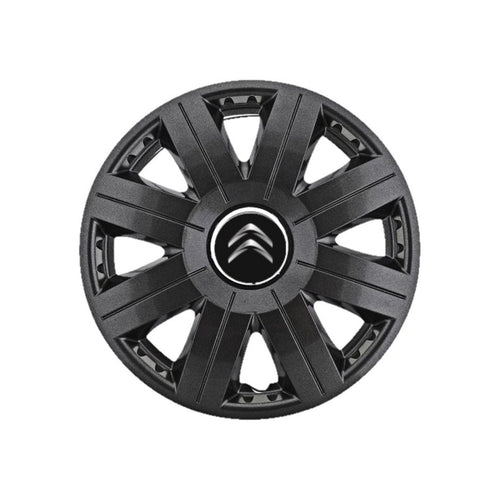 Set 4 capace roti Cosmos Negru R15, pentru gama auto Citroen