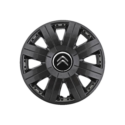 Set 4 capace roti Cosmos Negru R15, pentru gama auto Citroen
