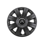 Set 4 capace roti Cosmos Negru R15, pentru gama auto Citroen