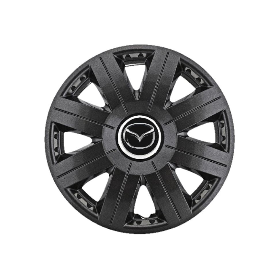 Set 4 capace roti Cosmos Negru R15, pentru gama auto Mazda