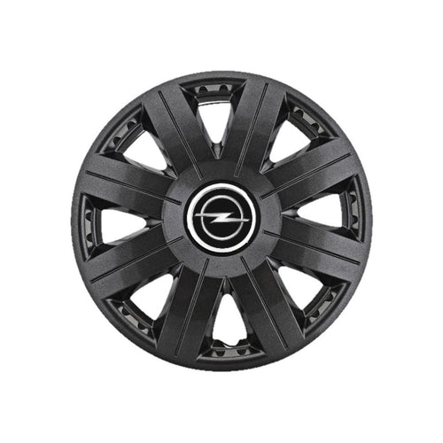 Set 4 Capace Roti 15 inchi (R15) Cosmos Negru, Compatibile cu Opel