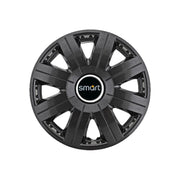 Set 4 Capace Roti 15 inchi (R15) Cosmos Negru, Compatibile cu Smart