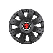 Set 4 Capace Roti 15 inchi (R15) Cosmos Negru, Compatibile cu Suzuki