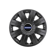 Set 4 Capace Roti 15 inchi (R15) Cosmos Negru, Compatibile cu Volvo