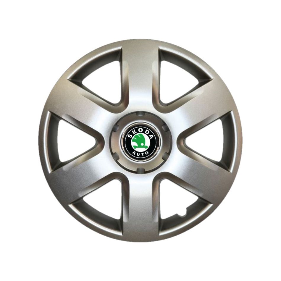 Set 4 Capace Roti Creative Rey R15, Potrivite Jantelor de 15 inch, pentru Skoda, Model 337