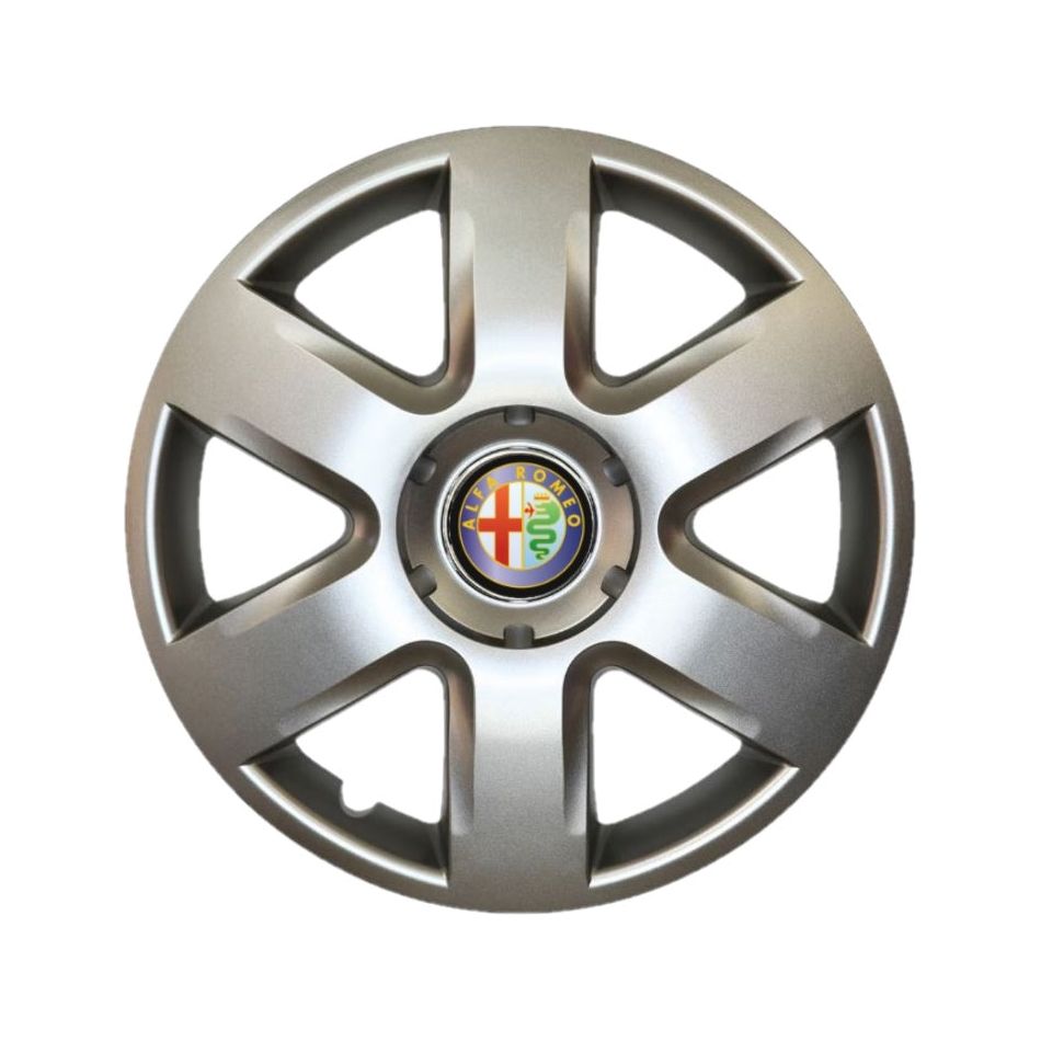 Set 4 Capace Roti Creative Rey R15, Potrivite Jantelor de 15 inch, pentru Alfa Romeo, Model 337