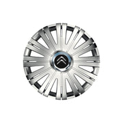 Set 4 capace roti Cu Inel Cromat Active R14 Compatibil Cu Citroen