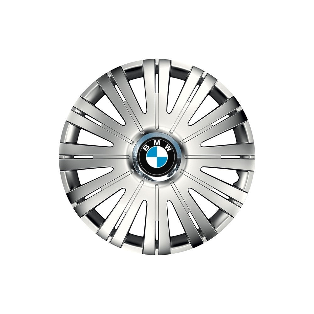 4 db-os krómozott gyűrűs Active R15 kerékborító készlet BMW-vel kompatibilis