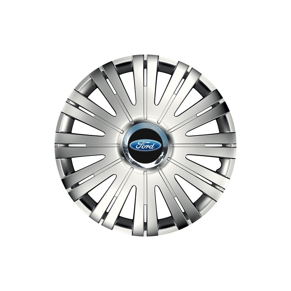 Set 4 capace roti Cu Inel Cromat Active R15 Compatibil Cu Ford