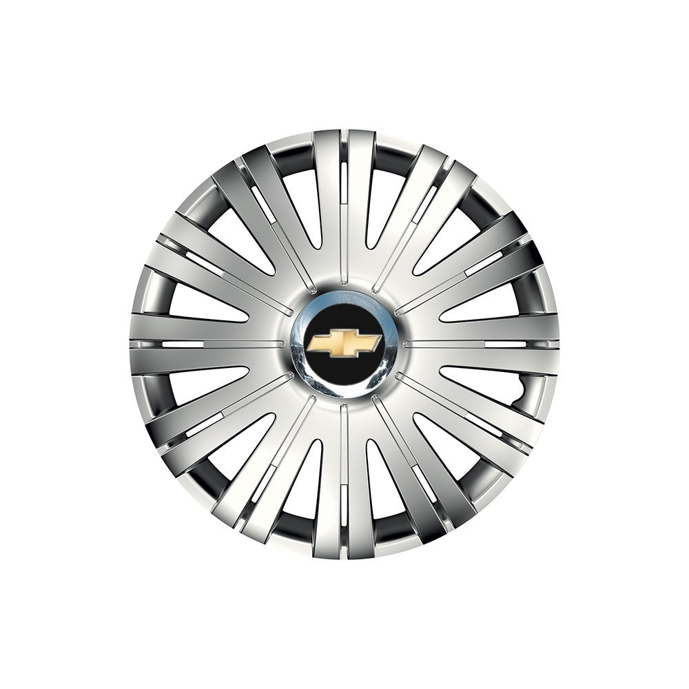 Set 4 capace roti Cu Inel Cromat Active R16 Compatibil Cu Chevrolet