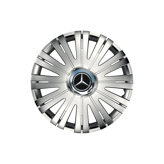 Set 4 capace roti Cu Inel Cromat Active R16 Compatibil Cu Mercedes