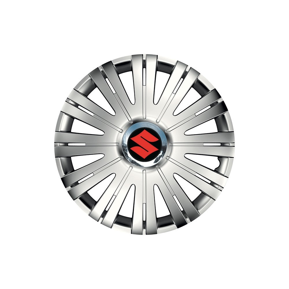 Set 4 capace roti Cu Inel Cromat Active R16 Compatibil Cu Suzuki