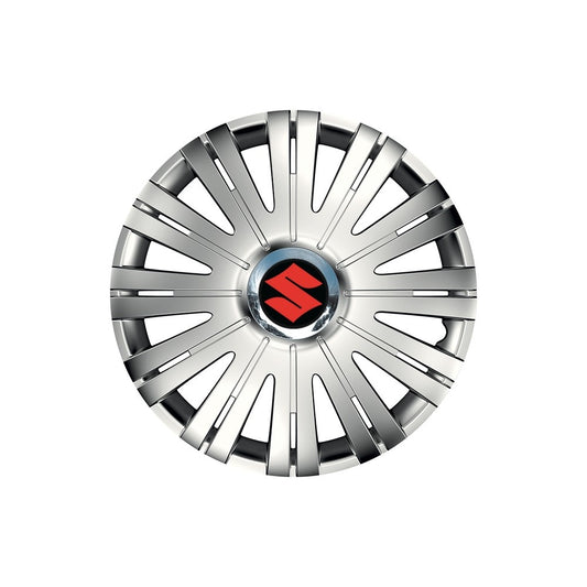 Set 4 capace roti Cu Inel Cromat Active R16 Compatibil Cu Suzuki