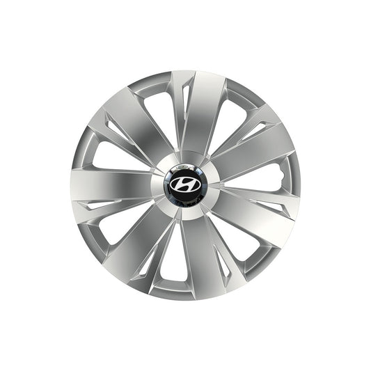 Set 4 capace roti Cu Inel Cromat Energy R15 Compatibil Cu Hyundai