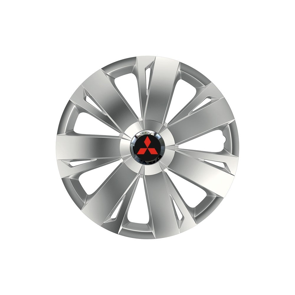 4 db-os króm gyűrűs Energy R16 kerékborító készlet, Mitsubishi-kompatibilis