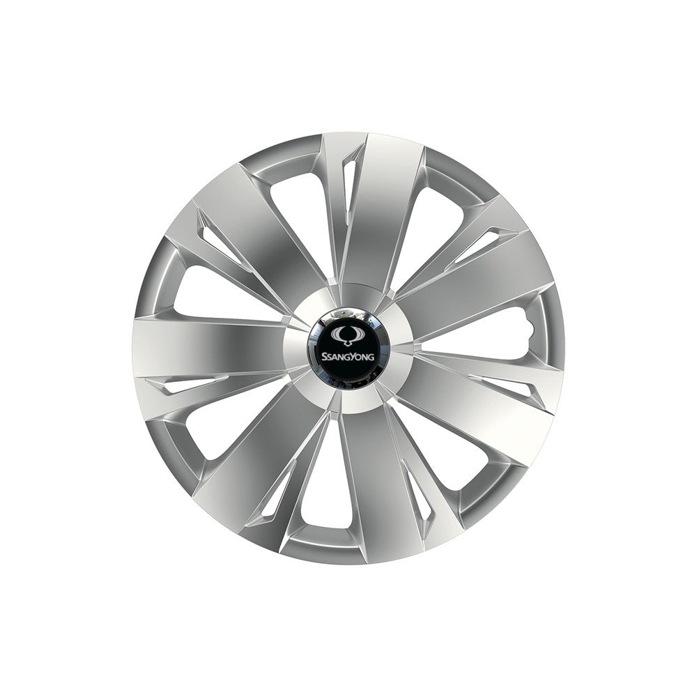 Set 4 capace roti Cu Inel Cromat Energy R16 pentru gama auto SsangYoung