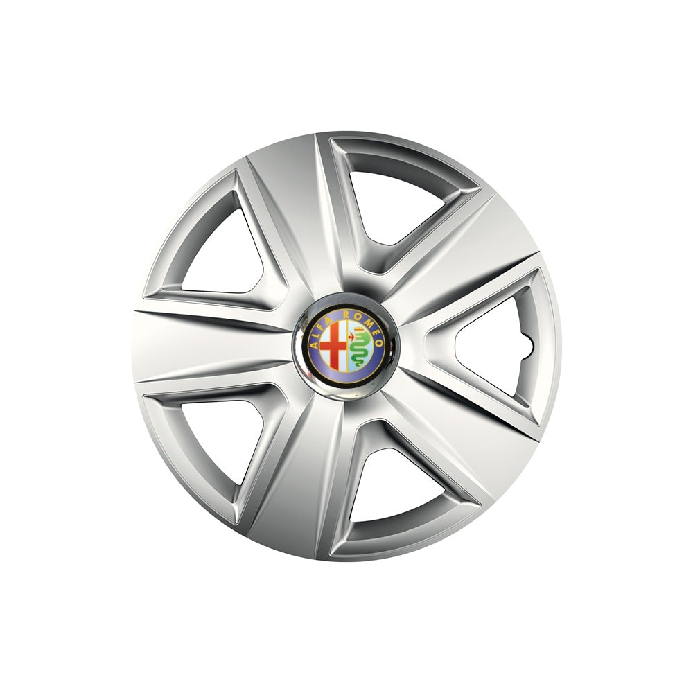 Set 4 capace roti Cu Inel Cromat Esprit R14 Compatibil Cu Alfa Romeo
