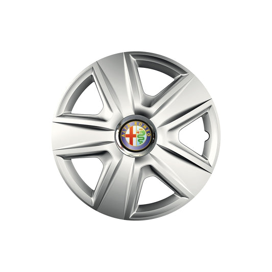 Set 4 capace roti Cu Inel Cromat Esprit R14 Compatibil Cu Alfa Romeo