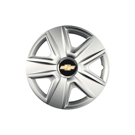 Set 4 capace roti Cu Inel Cromat Esprit R14 Compatibil Cu Chevrolet