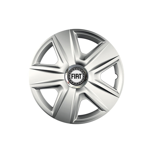 Set 4 capace roti Cu Inel Cromat Esprit R14 Compatibil Cu Fiat
