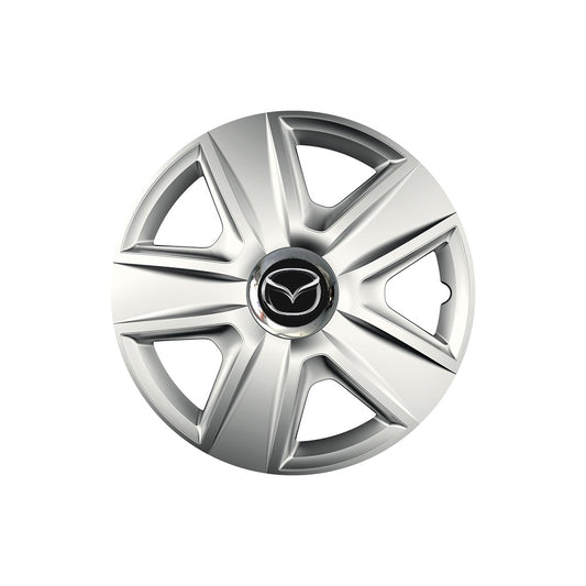 Set 4 capace roti Cu Inel Cromat Esprit R14 Compatibil Cu Mazda