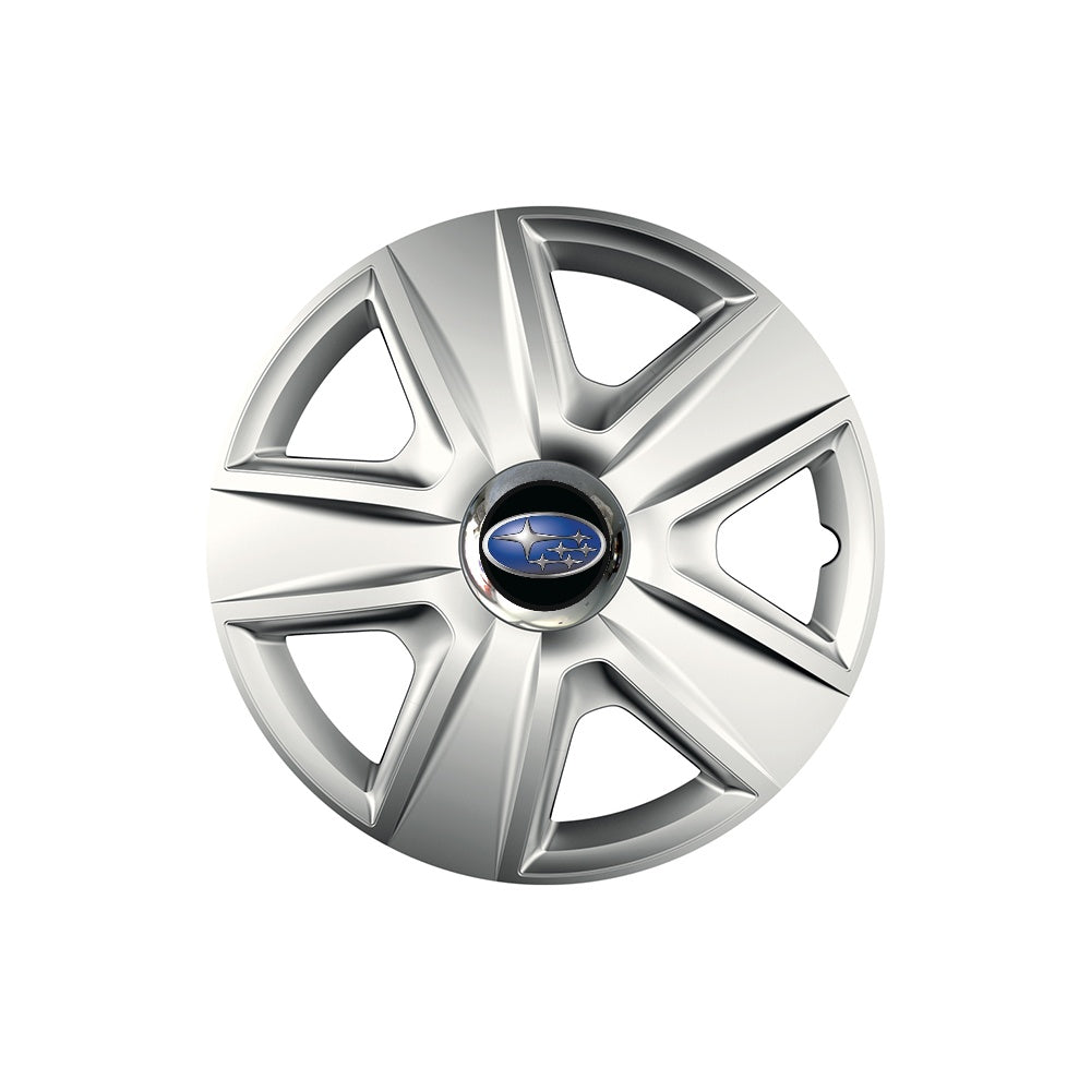 Set 4 capace roti Cu Inel Cromat Esprit R14 Compatibil Cu Subaru
