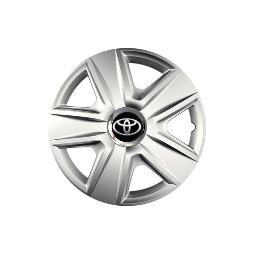 Set 4 capace roti Cu Inel Cromat Esprit R14 Compatibil Cu Toyota