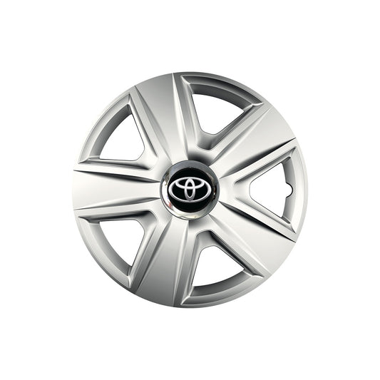 Set 4 capace roti Cu Inel Cromat Esprit R14 Compatibil Cu Toyota