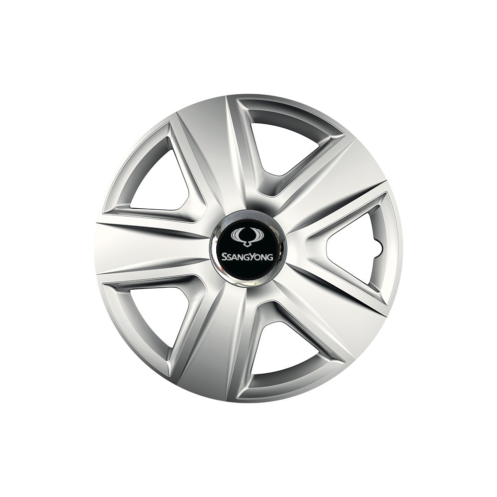 Set 4 capace roti Cu Inel Cromat Esprit R14 pentru gama auto SsangYoung