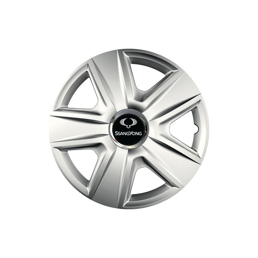 Set 4 capace roti Cu Inel Cromat Esprit R14 Compatibil Cu SsangYoung