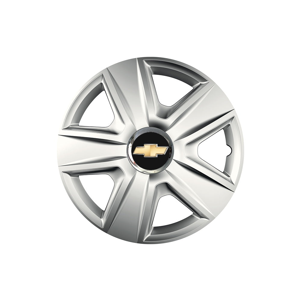 Set 4 capace roti Cu Inel Cromat Esprit R15 Compatibil Cu Chevrolet