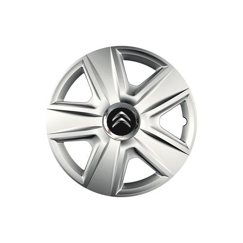 Комплект 4 таса с хромиран ринг Esprit R15, съвместими с Citroen