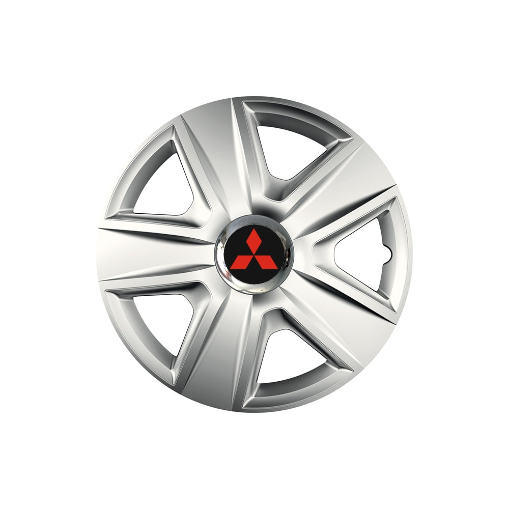 Комплект 4 таса с хромиран ринг Esprit R15, съвместими с Mitsubishi