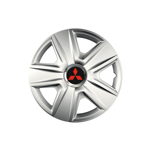 Комплект 4 таса с хромиран ринг Esprit R15, съвместими с Mitsubishi