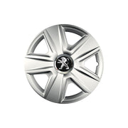 Set 4 capace roti Cu Inel Cromat Esprit R15 Compatibil Cu Peugeot
