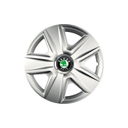 Set 4 capace roti Cu Inel Cromat Esprit R15 Compatibil Cu Skoda