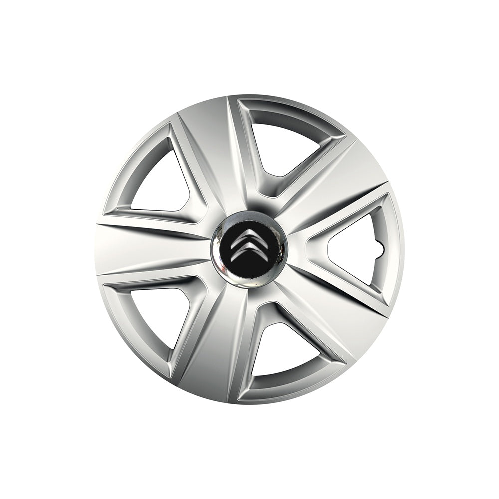 Set 4 capace roti Cu Inel Cromat Esprit R16 Compatibil Cu Citroen