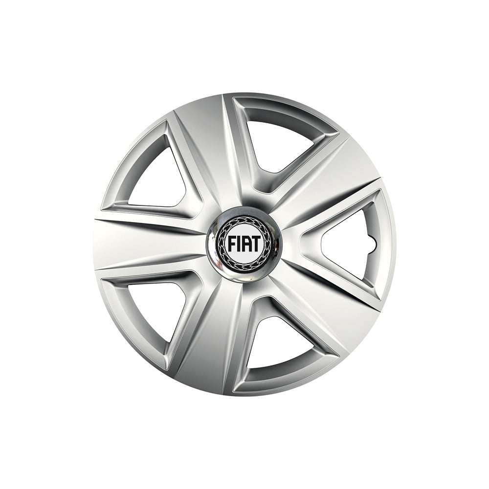 Set 4 capace roti Cu Inel Cromat Esprit R16 Compatibil Cu Fiat