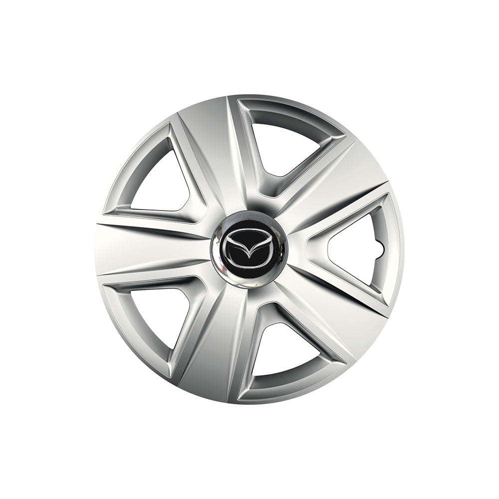 Set 4 capace roti Cu Inel Cromat Esprit R16 Compatibil Cu Mazda