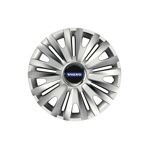 Set 4 capace roti Cu Inel Cromat Royal R14 Compatibil Cu Volvo