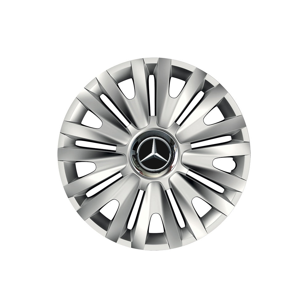 Set 4 capace roti Cu Inel Cromat Royal R16 pentru gama auto Mercedes-Benz