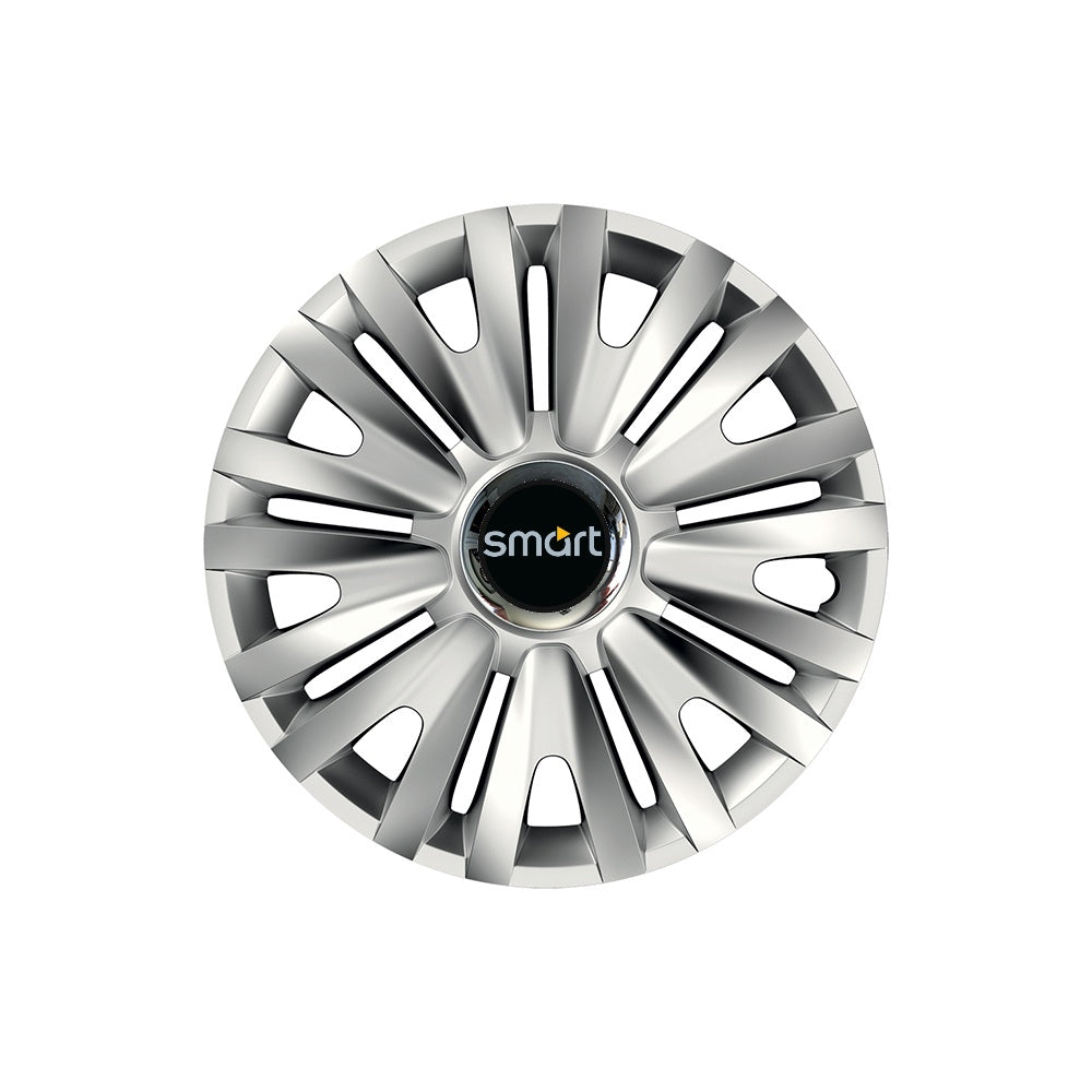 Set 4 capace roti Cu Inel Cromat Royal R16 Compatibil Cu Smart