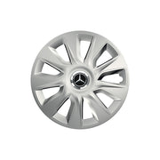 Set 4 capace roti Cu Inel Cromat Stratos R14 Compatibil Cu Mercedes-Benz