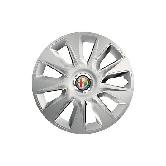4 db krómozott gyűrűs Stratos R16 Alfa Romeo kompatibilis keréktárcsa