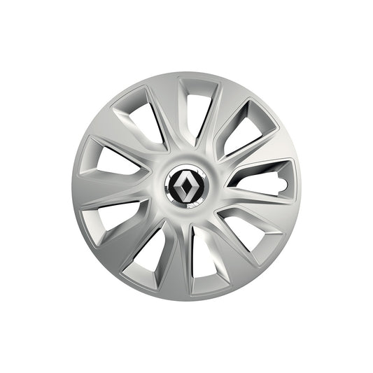 Set 4 capace roti Cu Inel Cromat Stratos R16 Compatibil Cu Renault
