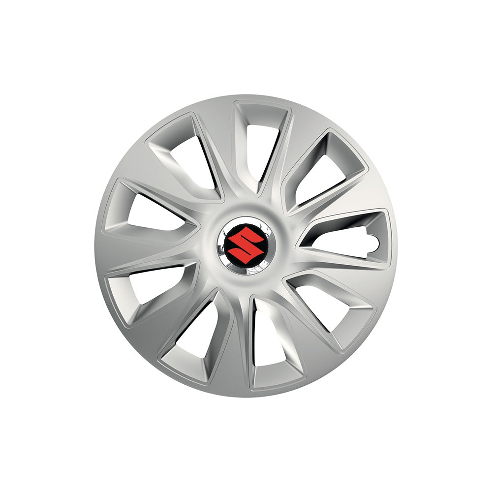 Set 4 capace roti Cu Inel Cromat Stratos R16 pentru gama auto Suzuki