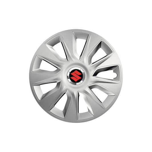 Set 4 capace roti Cu Inel Cromat Stratos R16 Compatibil Cu Suzuki